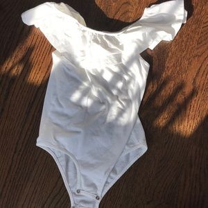 Zara Girls White Bodysuit